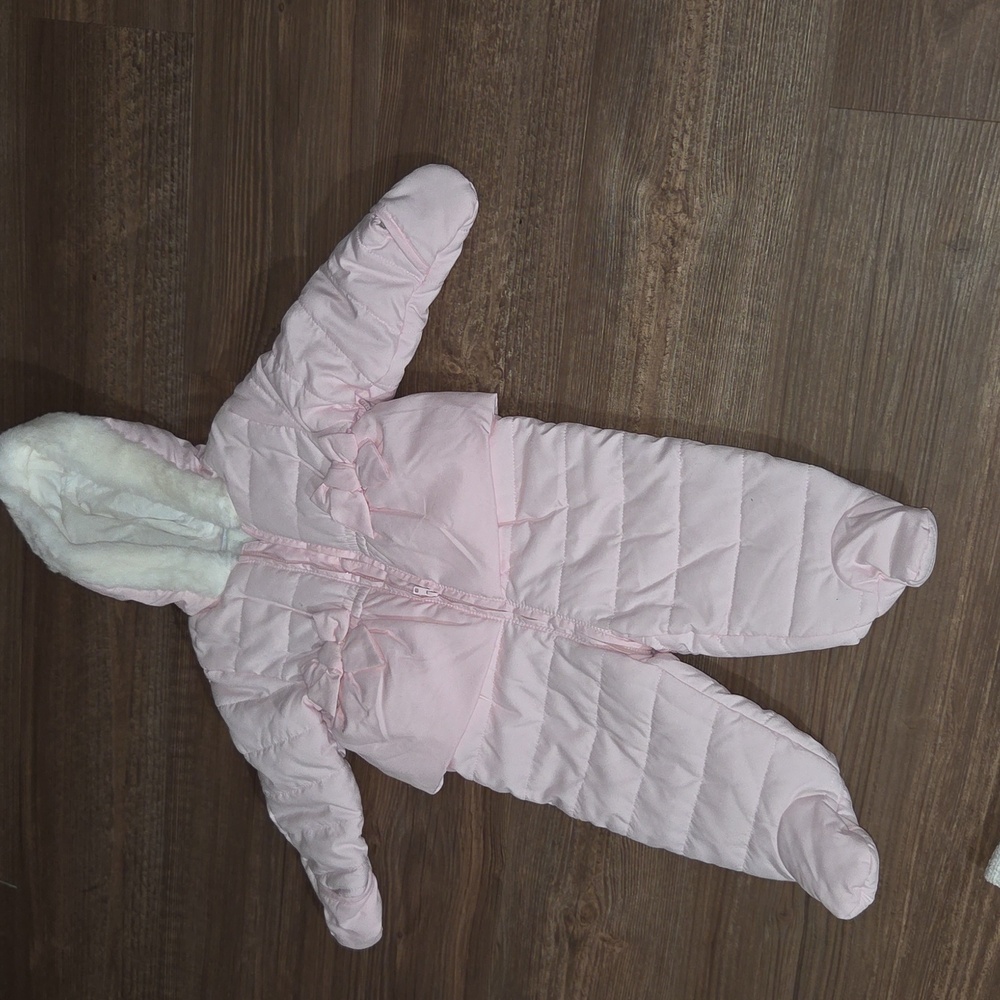 First Impressions Pink Baby Snowsuit